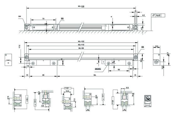 Optyczny miniaturowy enkoder liniowy Easson GS90 do małych tokarek